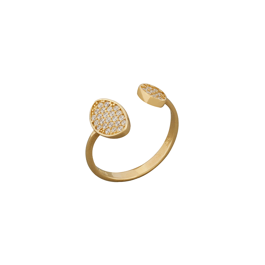 Χρυσό δαχτυλίδι 14Κ με ζιργκόν ΚΔ00029