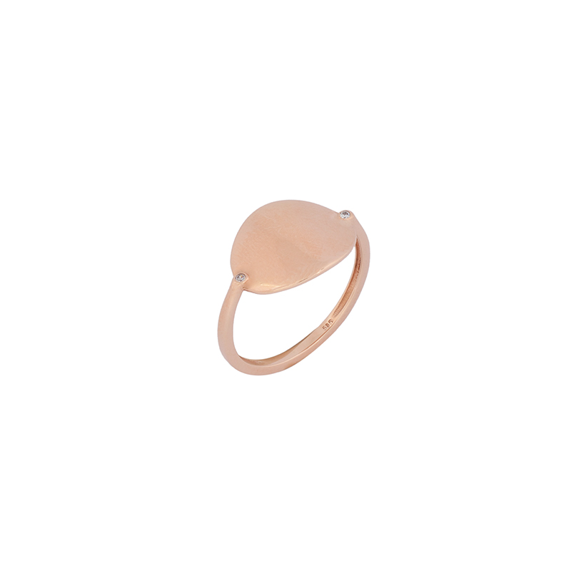 Ροζ Χρυσό Δαχτυλίδι 14κ – KD00039