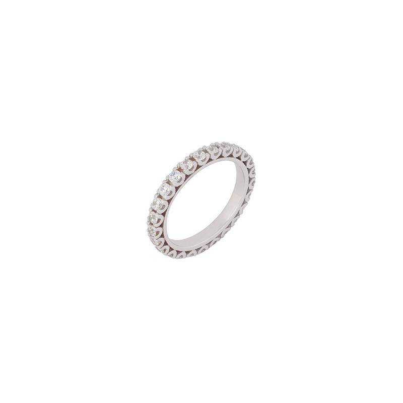 Λευκόχρυσο Δαχτυλίδι 14κ – KD00044