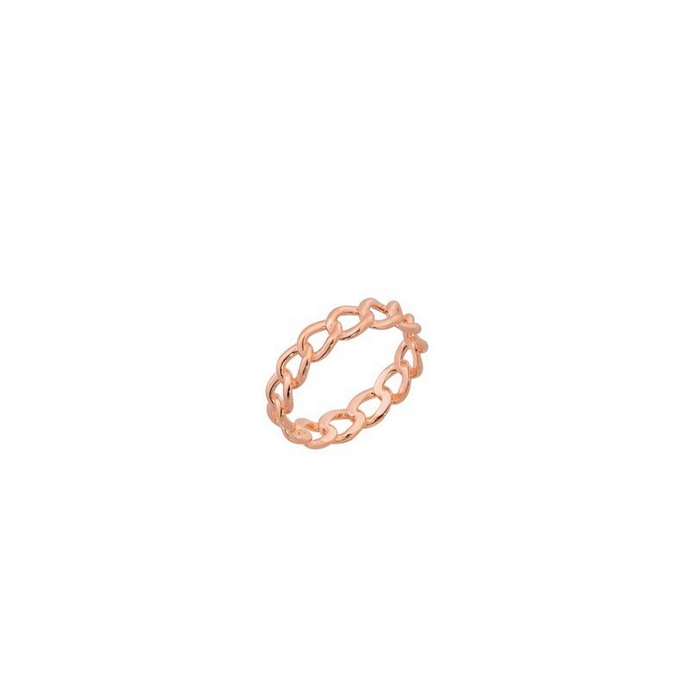 Ροζ Επιχρυσωμένο Ασημένιο Δαχτυλίδι 925 AD000157