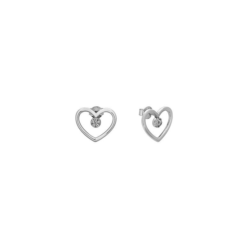 Ασημένια Σκουλαρίκια-Καρδιά 925 AE000230
