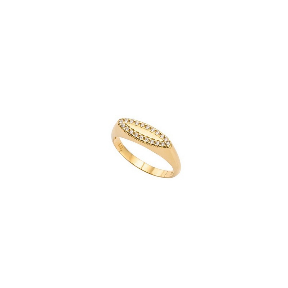 Χρυσό Δαχτυλίδι-Σεβαλιέ με Ζιργκόν 14Κ KD000109