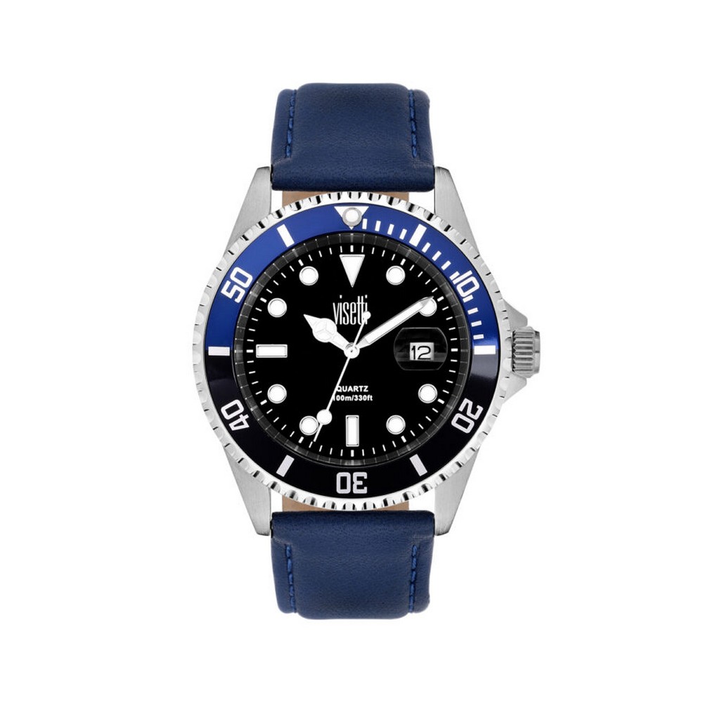 VISETTI All Time Blue Leather Strap