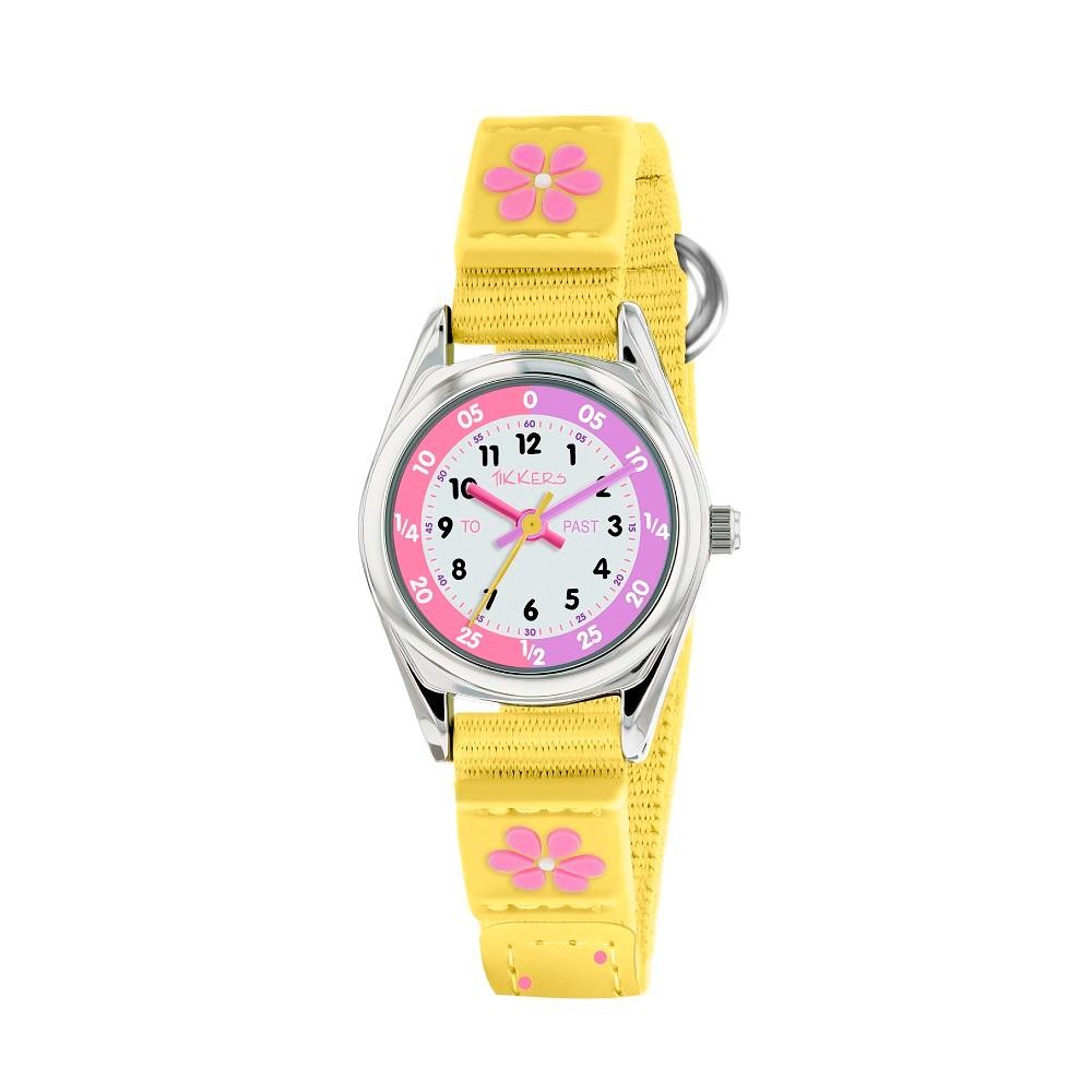 Ρολόι παιδικό Tikkers Time Teacher Yellow Strap TK0155