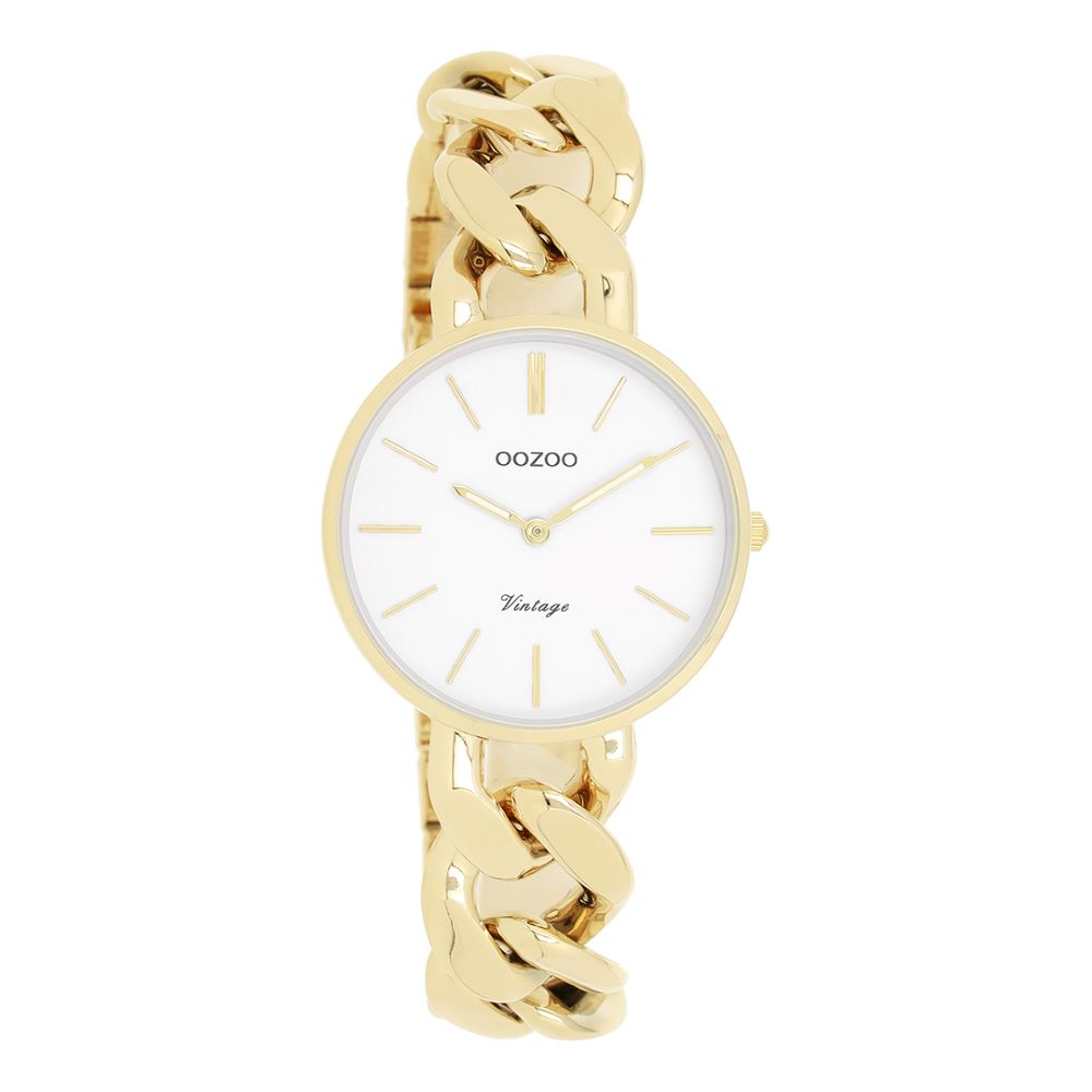 OOZOO Timepieces Ρολόι Γυναικείο Επίχρυσο Ανοξείδωτο Ατσάλι μπρασελέ C11420