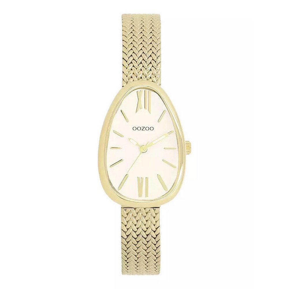 Gold Coloured OOZOO Watch With Metal V-mesh Bracelet – C11642